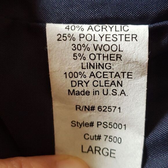 NECESSARY OBJECTS 60's Retro Vintage-Vibe Style Crop Wool Blend Coat Green Blue - Picture 5 of 6